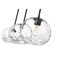 Z-Lite Chloe Linear Chandelier, 3-Light, 10 In.W x 36 In.L x 9.5 In.H, Matte Black/Clear 490P10-3L-MB - alternate 7